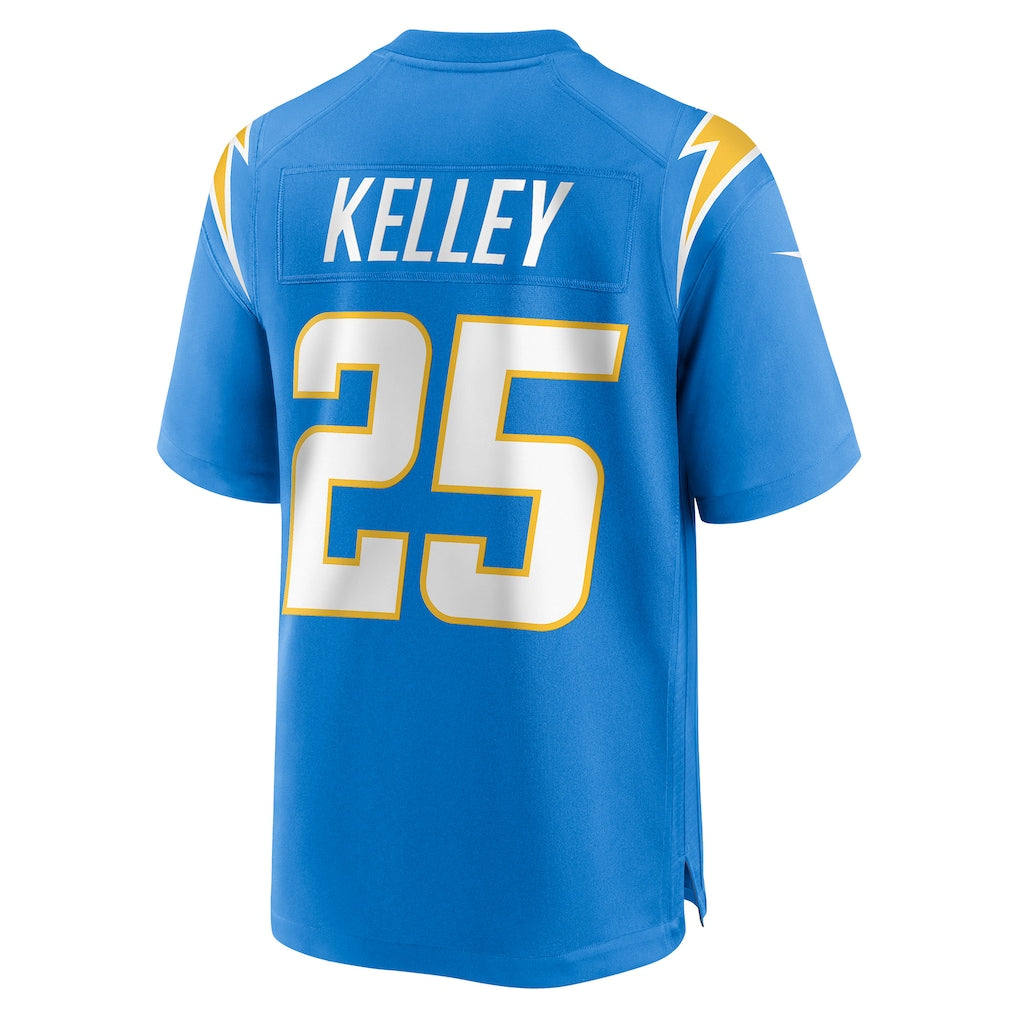 Kooe LA.Chargers #25 Joshua Kelley Powder Blue Team Game Jersey