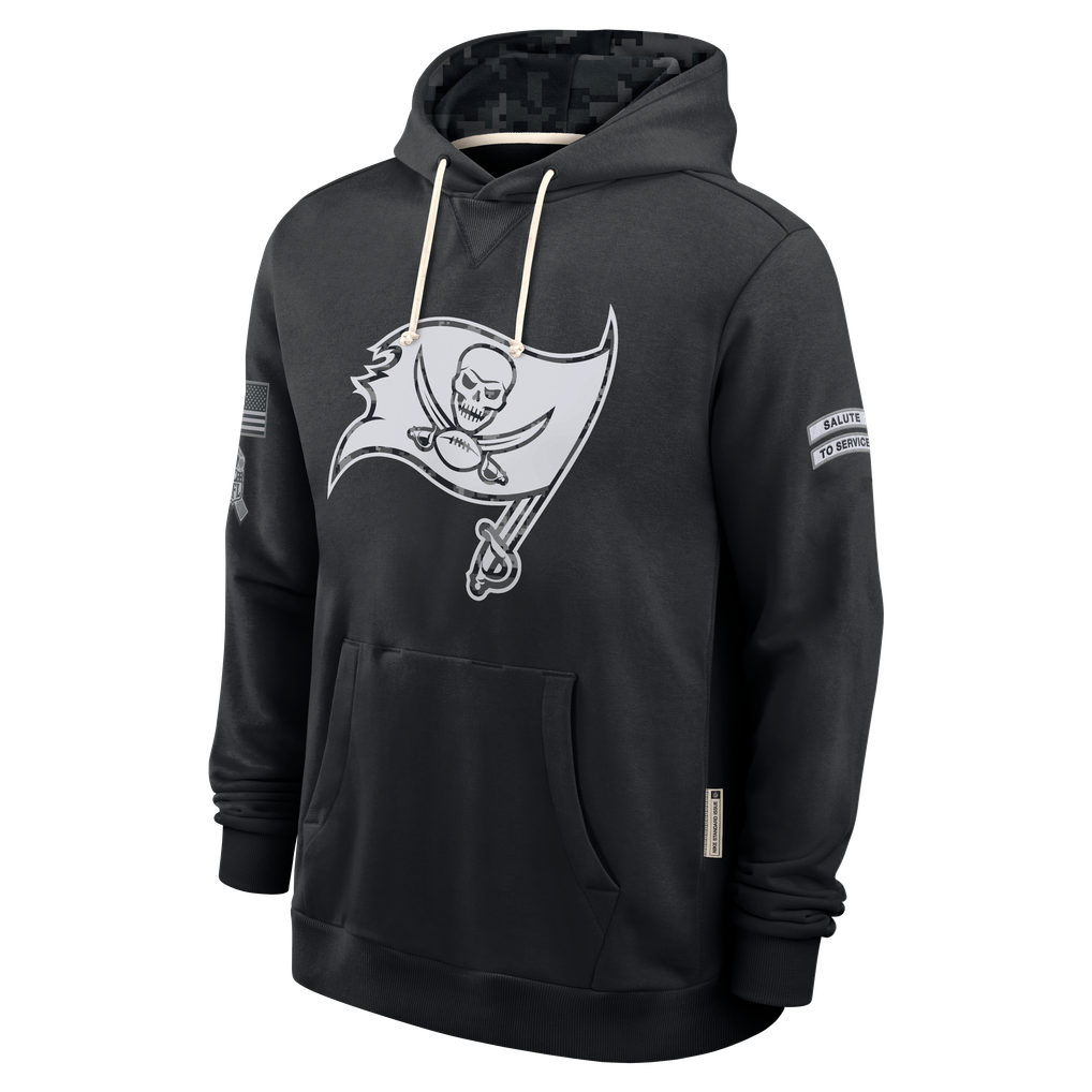 Kooe TB.Buccaneers Black 2026 Salute to Service Sideline Dri-FIT Pullover Hoodie Jerseys