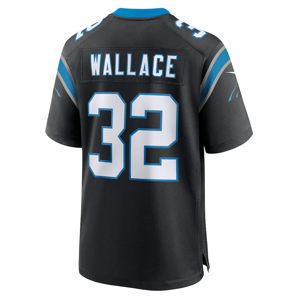 Kooe C.Panthers #32 Trevin Wallace Black Team Game Jersey