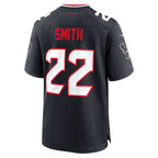 Kooe H.Texans #22 Jaylin Smith Navy Team Game Jersey