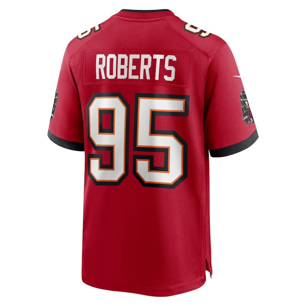 Kooe TB.Buccaneers #95 Elijah Roberts Red Team Game Jersey