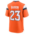 Kooe D.Broncos #23 Jahdae Barron Orange 2025 NFL Draft First Round Pick Game Jersey