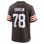 Kooe C.Browns #78 Jack Conklin Brown Team Game Jersey