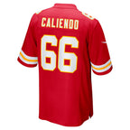Kooe KC.Chiefs #66 Mike Caliendo Red Game Player Jersey