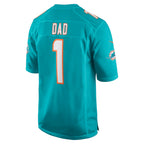 Kooe M.Dolphins #1 Dad Aqua Game Jersey
