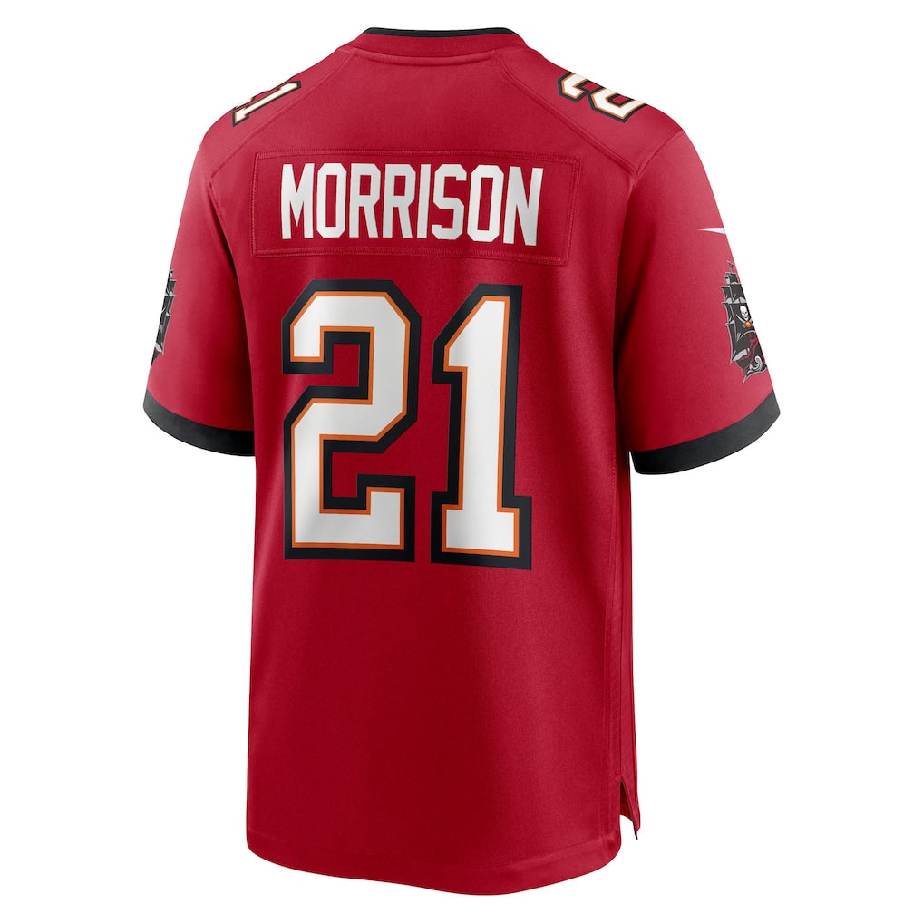 Kooe TB.Buccaneers #21 Benjamin Morrison Red Team Game Jersey