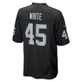 Kooe LV.Raiders #45 Devin White Black Team Game Jersey