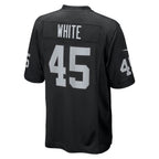Kooe LV.Raiders #45 Devin White Black Team Game Jersey