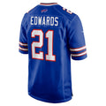 Kooe B.Bills #21 Mike Edwards Royal Game Jersey