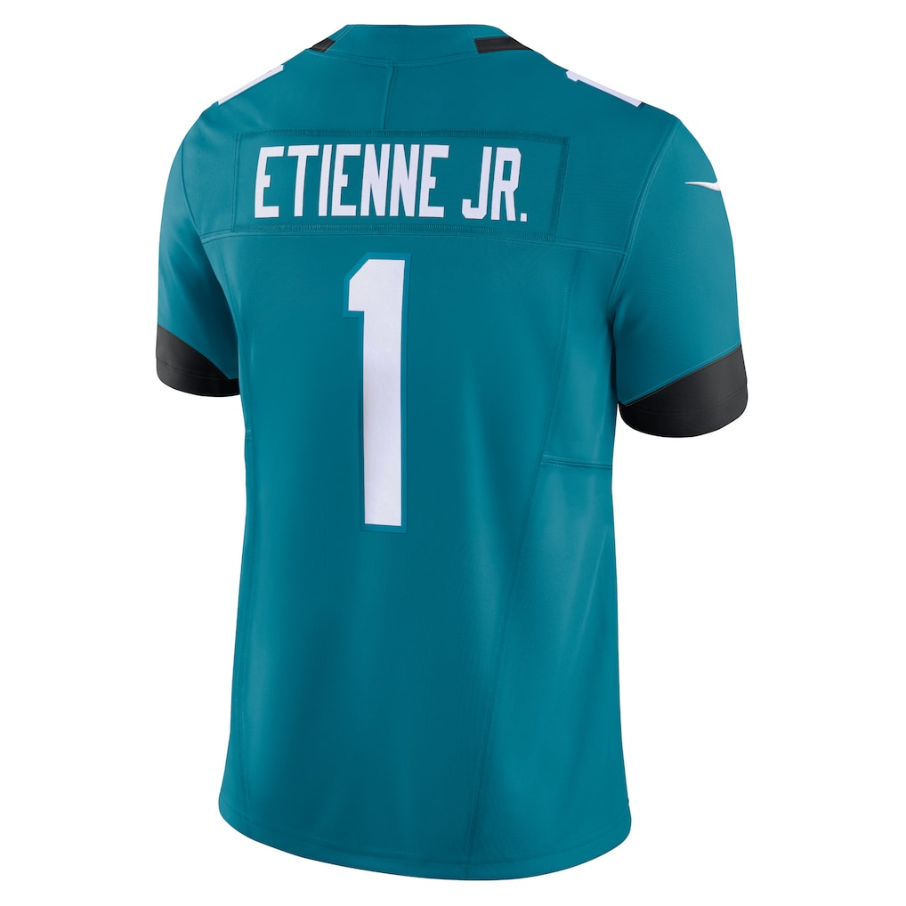 Kooe J.Jaguars #1 Travis Etienne Jr Teal Vapor F.U.S.E. Limited Jersey