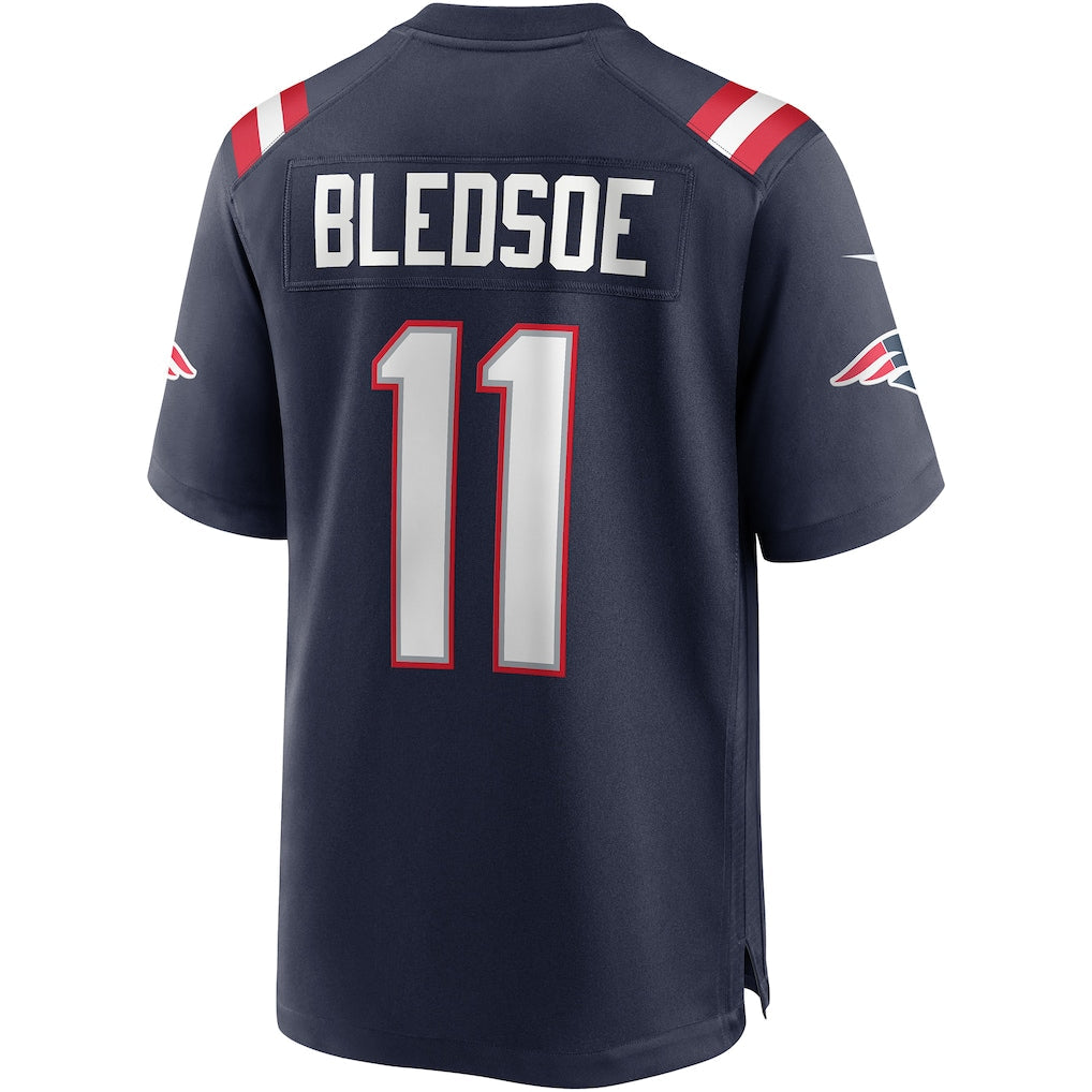 Kooe NE.Patriots #11 Drew Bledsoe Navy Game Retired Player Jersey