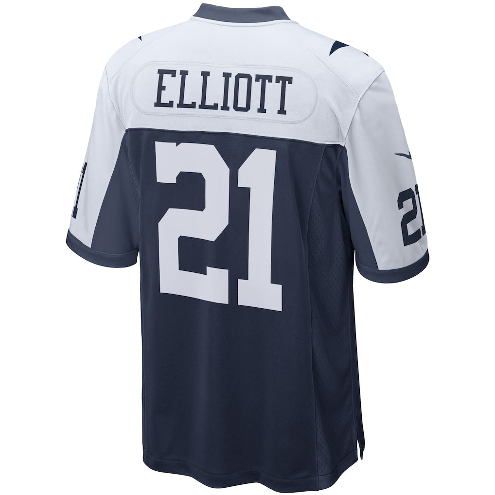 Kooe D.Cowboys #21 Ezekiel Elliott Navy Game Team Jersey