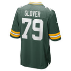 Kooe GB.Packers #79 Travis Glover Green Game Jersey