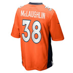 Kooe D.Broncos #38 Jaleel McLaughlin Orange Game Jersey