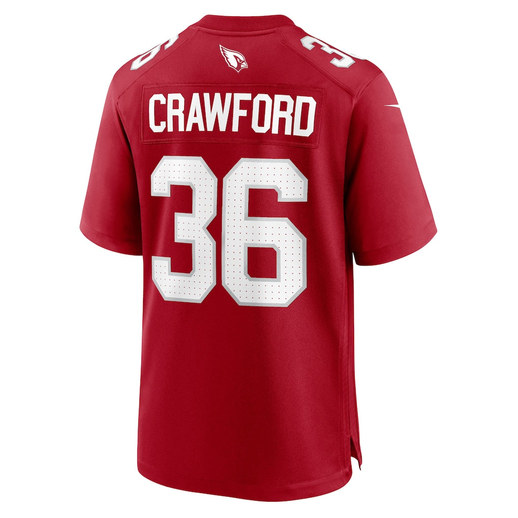 Kooe A.Cardinals #36 Kitan Crawford Cardinal Team Game Jersey