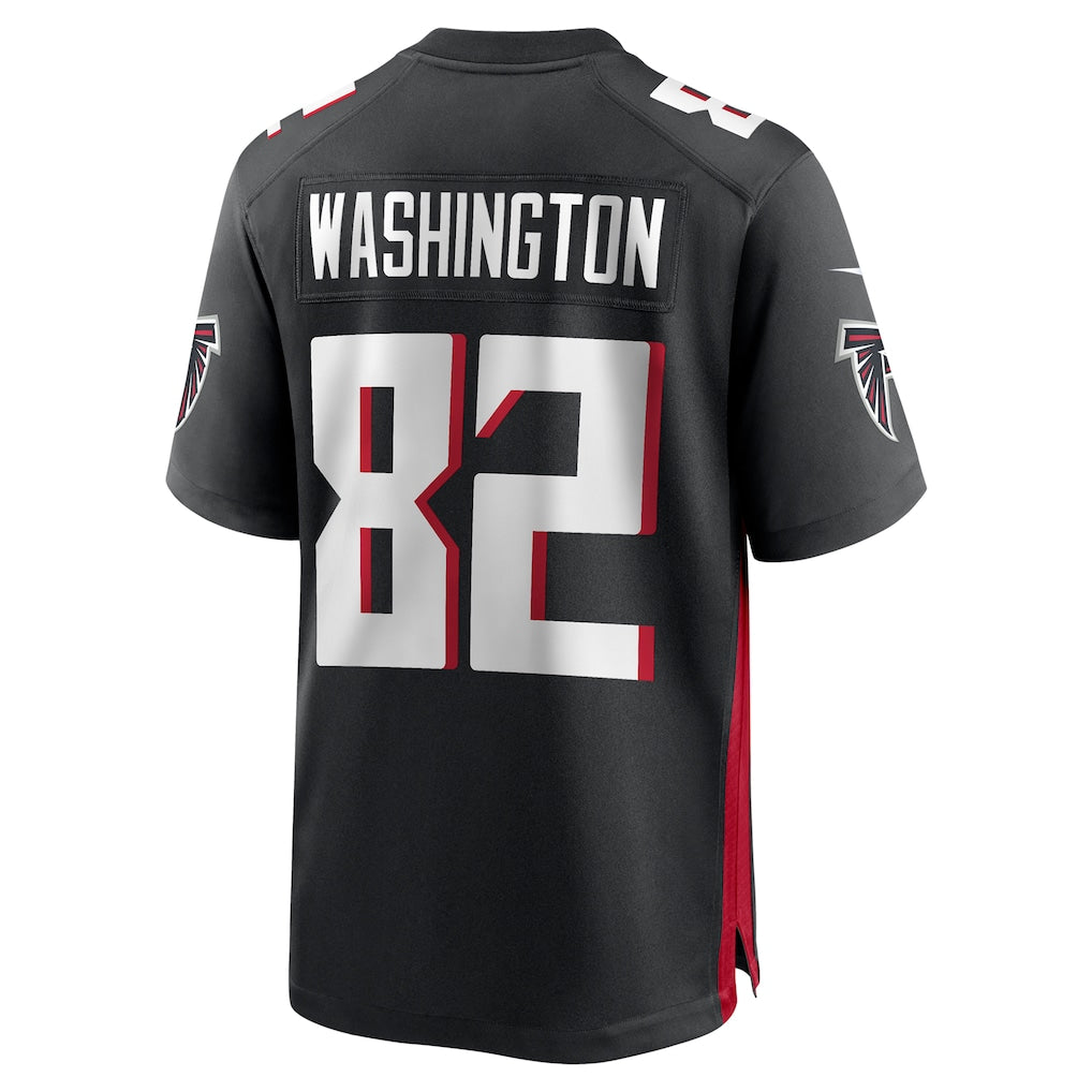 Kooe A.Falcons #82 Casey Washington Black Team Game Jersey