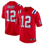 Kooe NE.Patriots #12 Tom Brady Player Red Game Stitched Jerseys
