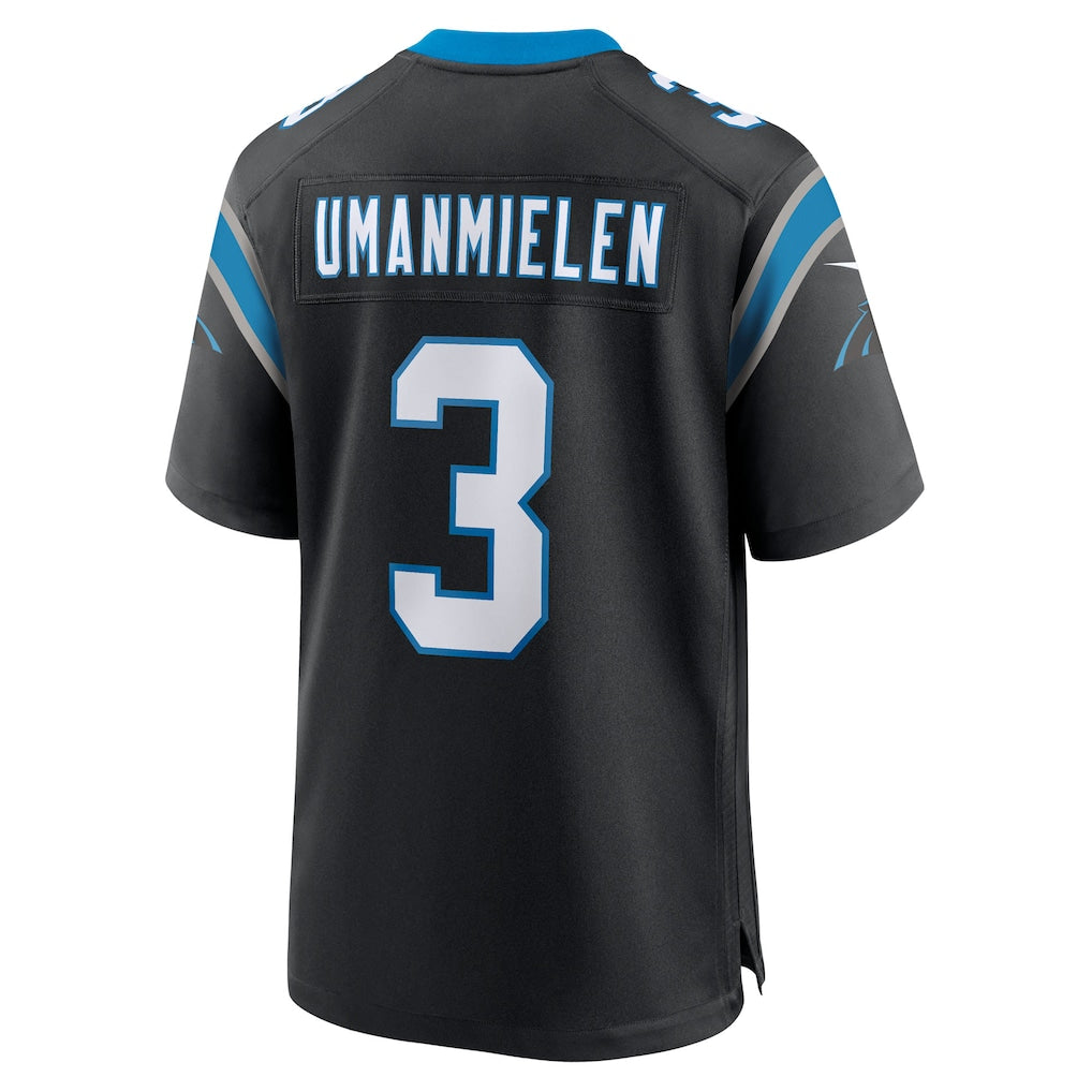 Kooe C.Panthers #3 Princely Umanmielen Black Team Game Jersey