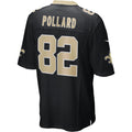 Kooe NO.Saints #82 Bob Pollard Black Game Retired Player Jersey