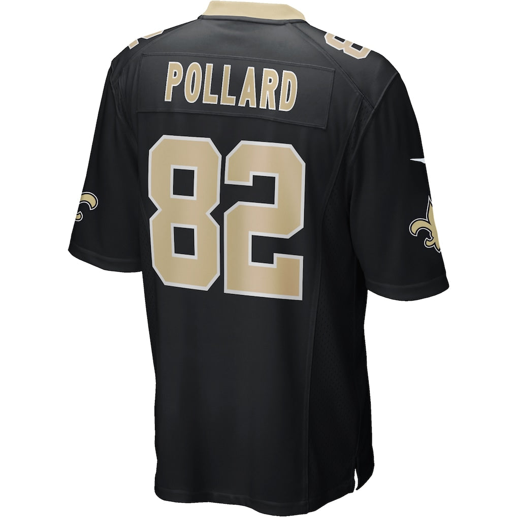 Kooe NO.Saints #82 Bob Pollard Black Game Retired Player Jersey