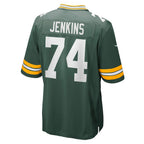Kooe GB.Packers #74 Elgton Jenkins Green Game Jersey