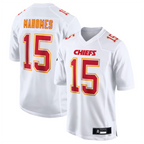 Kooe #15 Patrick Mahomes Player KC.Chiefs Carbon White Fashion Game Stitched Jerseys