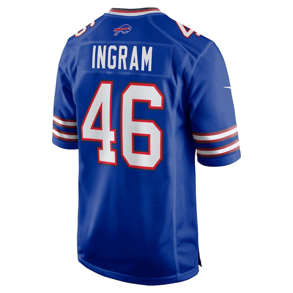 Kooe B.Bills #46 Ja'Marcus Ingram Royal Game Jersey