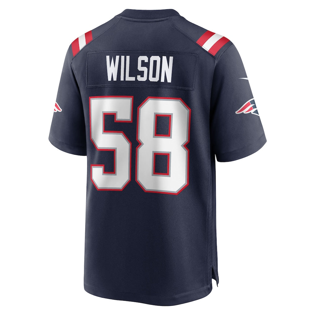 Kooe NE.Patriots #58 Jared Wilson Navy Team Game Jersey