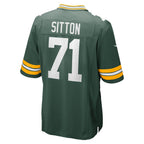Kooe GB.Packers #71 Josh Sitton Green Game Jersey