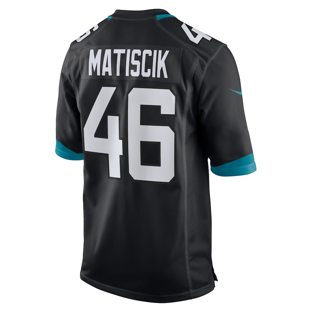 Kooe J.Jaguars #46 Ross Matiscik Black Alternate Game Jersey