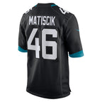 Kooe J.Jaguars #46 Ross Matiscik Black Alternate Game Jersey