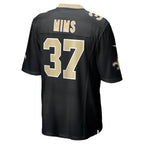 Kooe NO.Saints #37 Jordan Mims Black Team Game Jersey