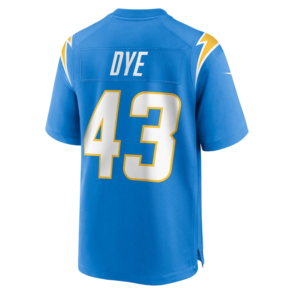 Kooe LA.Chargers #43 Troy Dye Powder Blue Game Jersey
