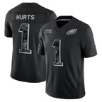 Kooe P.Eagles #1 Jalen Hurts Player Black Limited 2026 Salute to Service Home Game Stitched Jerseys