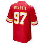 Kooe KC.Chiefs #97 Ashton Gillotte Red Team Game Jersey