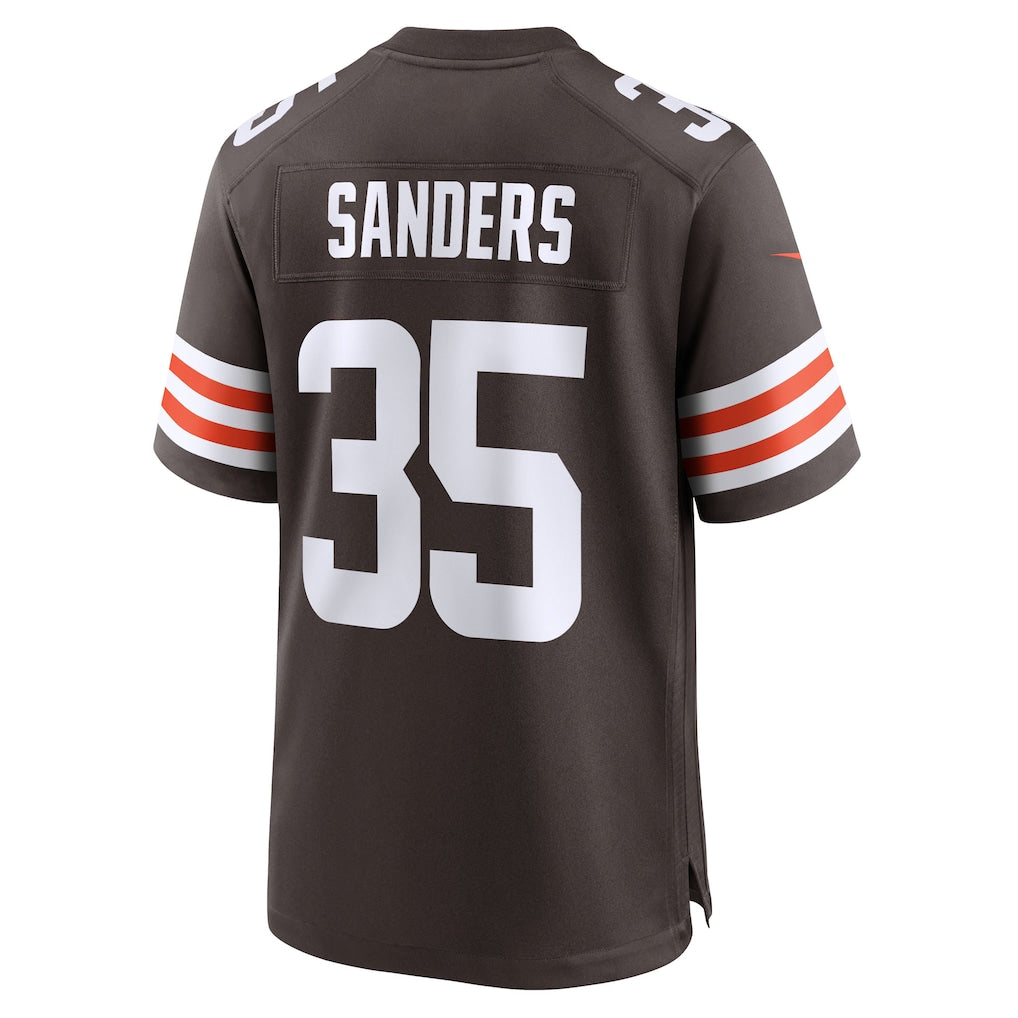 Kooe C.Browns #35 Raheim Sanders Brown Team Game Jersey