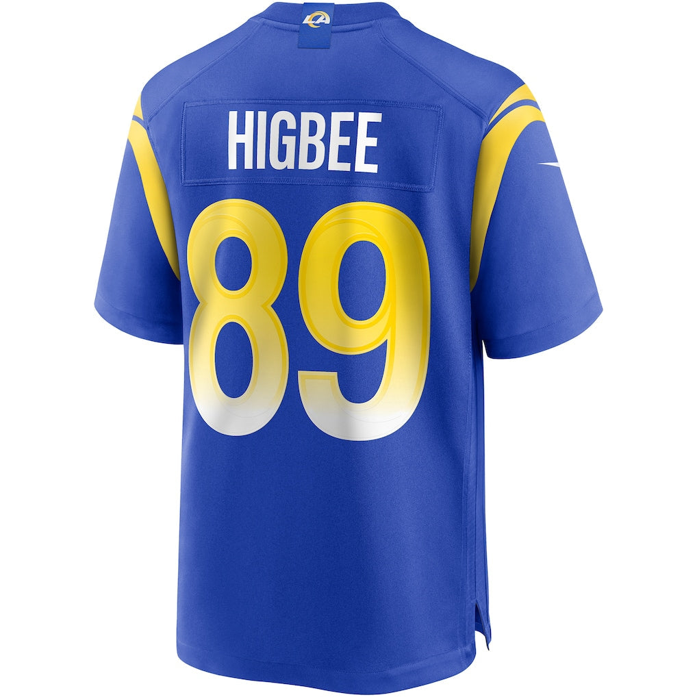 Kooe LA.Rams #89 Tyler Higbee Royal Game Player Jersey