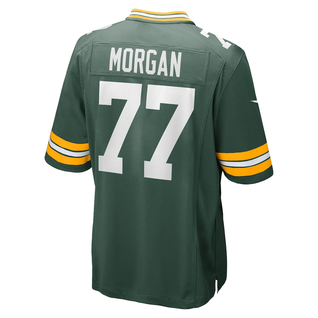 Kooe GB.Packers #77 Jordan Morgan Green Game Jersey