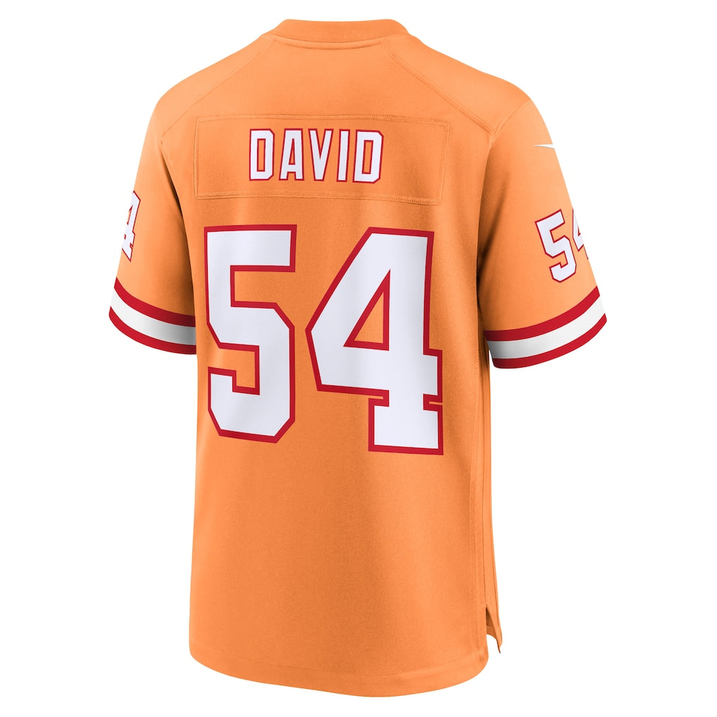 Kooe TB.Buccaneers #54 Lavonte David Orange Throwback Game Jersey