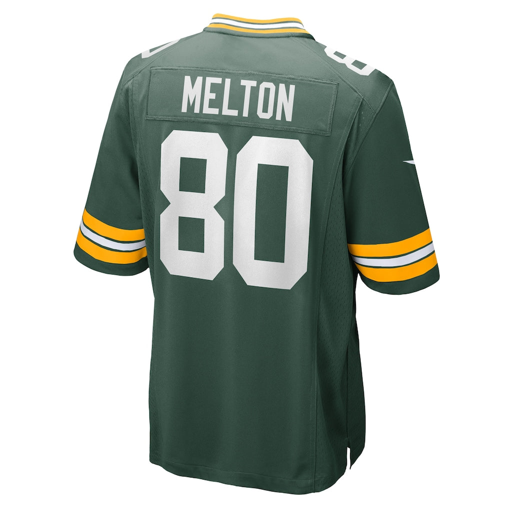 Kooe GB.Packers #80 Bo Melton Green Home Game Player Jersey