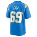 Kooe LA.Chargers #69 Josh Fuga Powder Blue Team Game Jersey