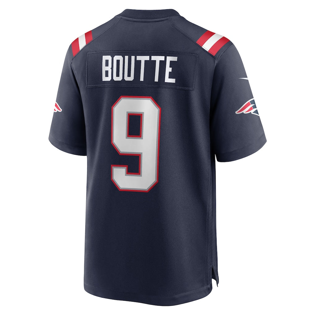 Kooe NE.Patriots #9 Kayshon Boutte Navy Game Jersey