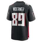 Kooe A.Falcons #89 Charlie Woerner Black Team Game Jersey