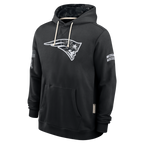 Kooe NE.Patriots Black 2026 Salute to Service Sideline Dri-FIT Pullover Hoodie Jerseys