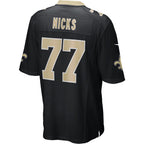 Kooe NO.Saints #77 Carl Nicks Black Game Retired Player Jersey