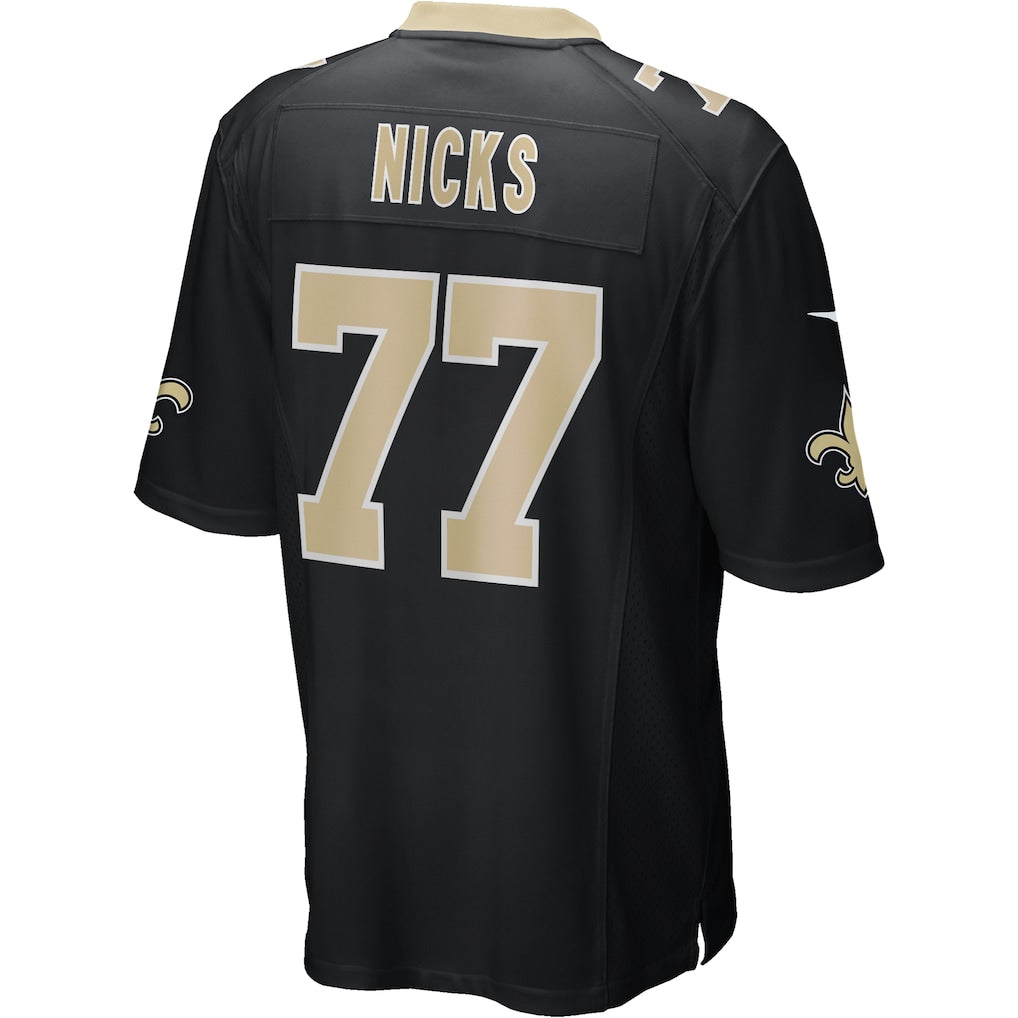Kooe NO.Saints #77 Carl Nicks Black Game Retired Player Jersey