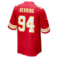 Kooe KC.Chiefs #94 Malik Herring Red Team Game Player Jersey