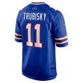 Kooe B.Bills #11 Mitchell Trubisky Royal Game Jersey