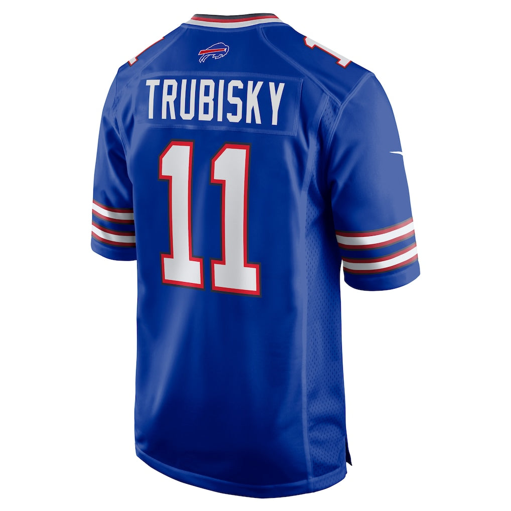 Kooe B.Bills #11 Mitchell Trubisky Royal Game Jersey