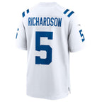 Kooe IN.Colts #5 Anthony Richardson White 2023 Draft First Round Pick Game Stitched Jerseys